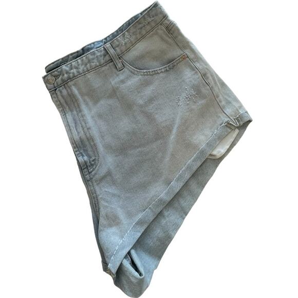 New ~ WILD FABLE ~ Highest Rise Cheeky Jean Shorts Size 18W 100% Cotton - Picture 4 of 7